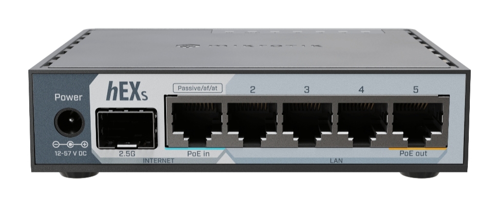 E60iUGS-MikroTik hEX S (2025) 2.5 SFP Firewall Router E60iUGS-MikroTik hEX S (2025) 2.5 SFP Firewall Router