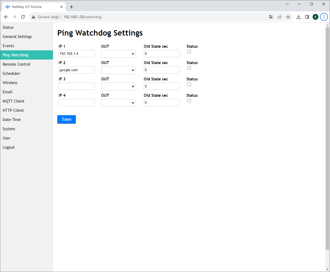 NetRelay NR001 NetRelay IoT Development Board 4 Röle (PoE-Ethernet-WiFi Lan Relay) Geliştirme Kartı ürün görseli 13 - wifidepo
