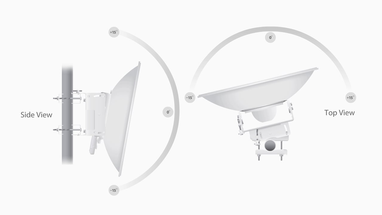 UBNT AF-3G26-S45 UBNT AF-3G26-S45 - airFiber DISH 26 dBi 3 GHz, Slant 45 Anten ürün görseli 5 - wifidepo