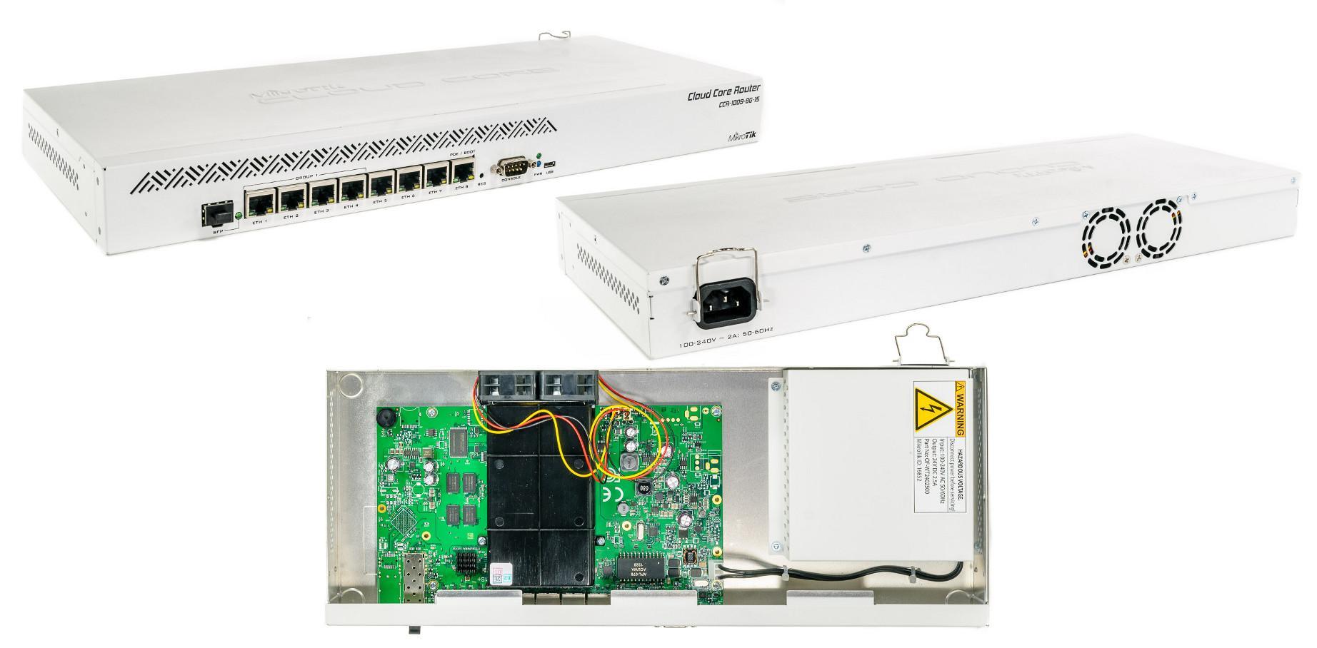 Mikrotik CCR1009-8G-1S MikroTik CCR1009-8G-1S 8 Port 1 SFP Firewall Router ürün görseli 3 - wifidepo