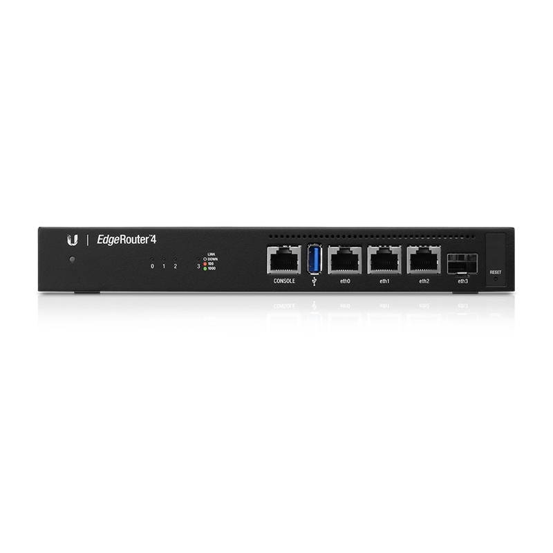 UBNT EdgeRouter 4 (ER-4) - Profesyonel Router, 4 Gbps Throughput, 3 Gigabit RJ45 ve 1 SFP Port fiyat ve stok bilgisi UBNT EdgeRouter 4 (ER-4) - Profesyonel Router, 4 Gbps Throughput, 3 Gigabit RJ45 ve 1 SFP Port urun fotografi
