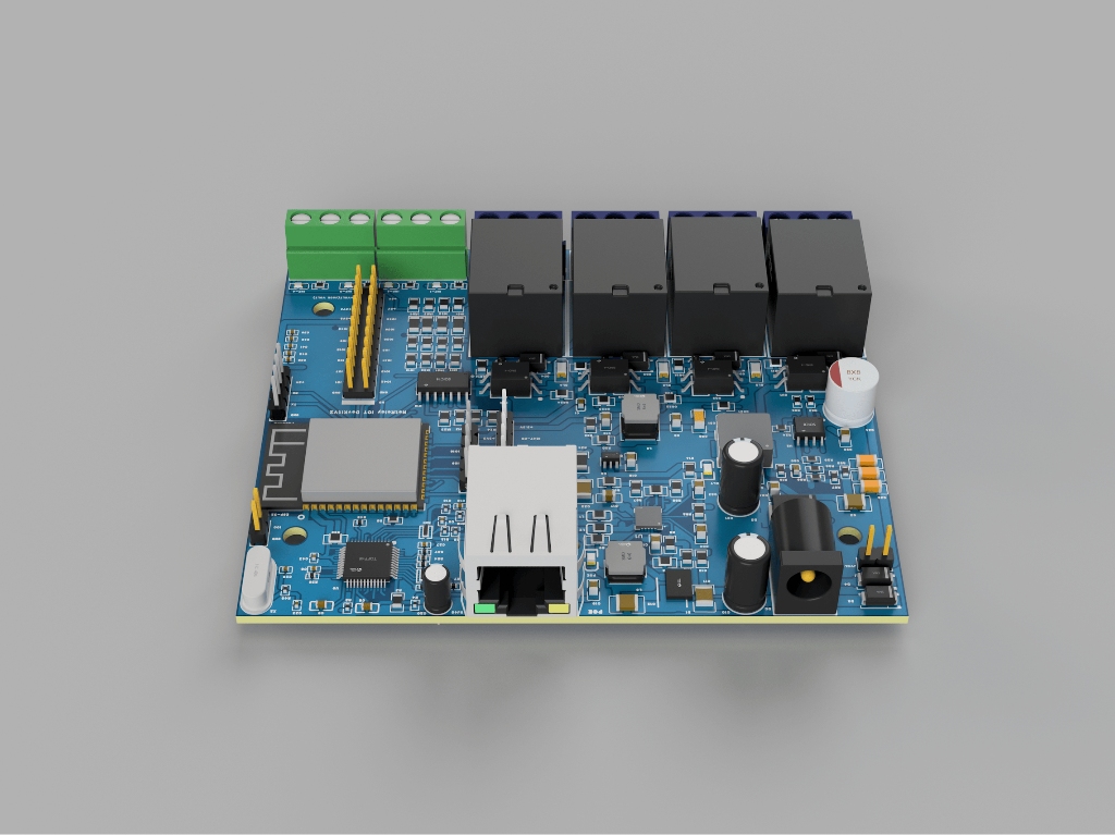 NetRelay NR001 NetRelay IoT Development Board 4 Röle (PoE-Ethernet-WiFi Lan Relay) Geliştirme Kartı ürün görseli 5 - wifidepo