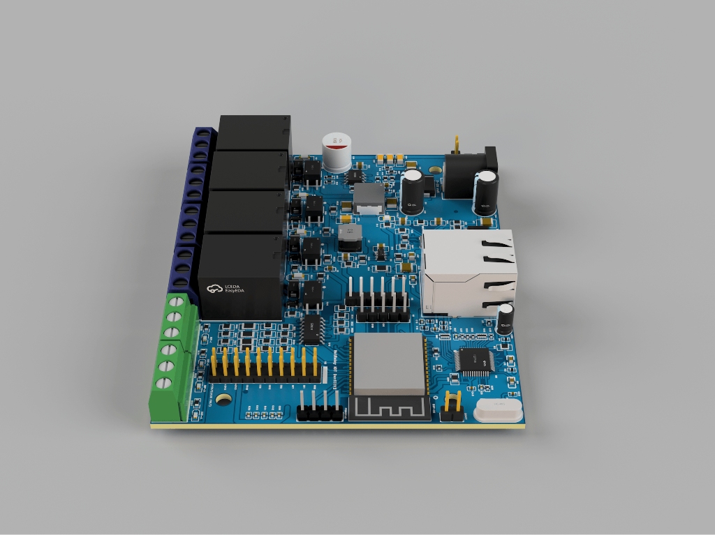 NetRelay NR001 NetRelay IoT Development Board 4 Röle (PoE-Ethernet-WiFi Lan Relay) Geliştirme Kartı ürün görseli 8 - wifidepo