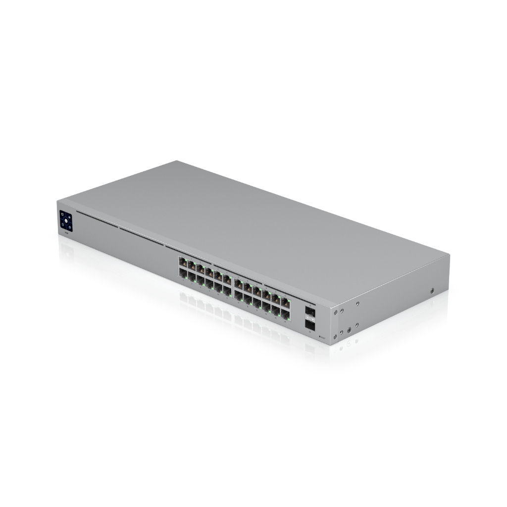 UBNT USW-24 Ubiquiti UniFi Standard 24 (USW-24) | 24 Port Gigabit, 2 SFP, Fansız Layer 2 Switch ürün görseli 4 - wifidepo